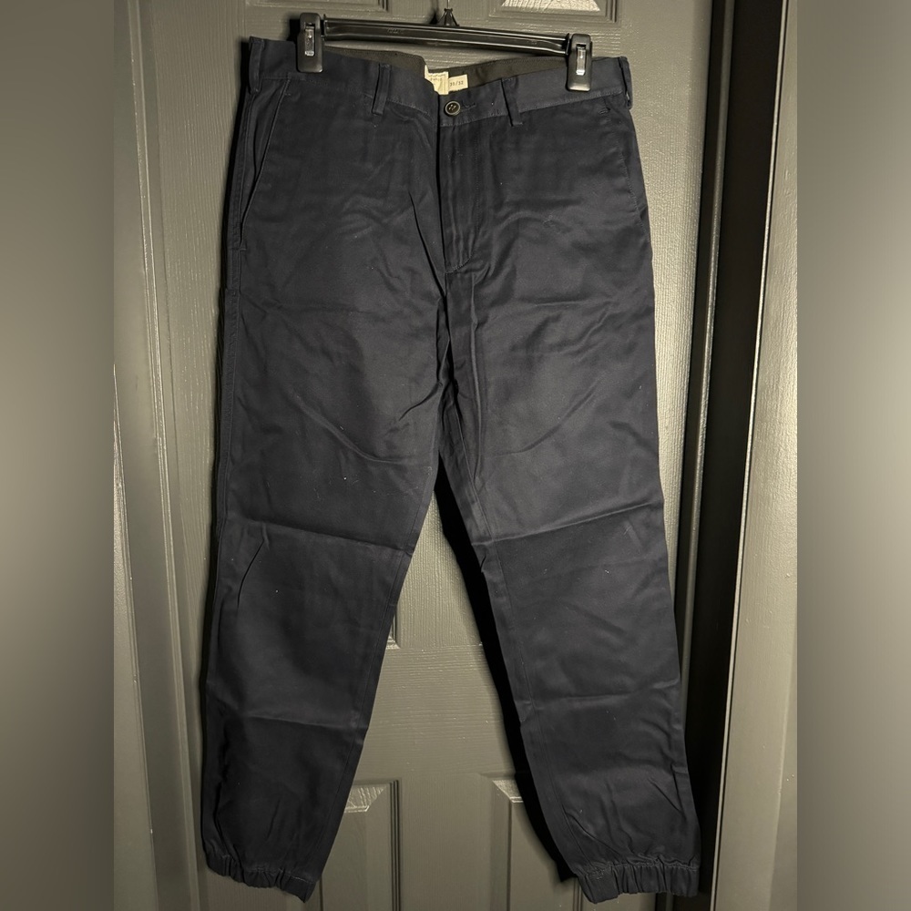 Club Monaco navy blue cotton twill pants size 30 like new​​​​​